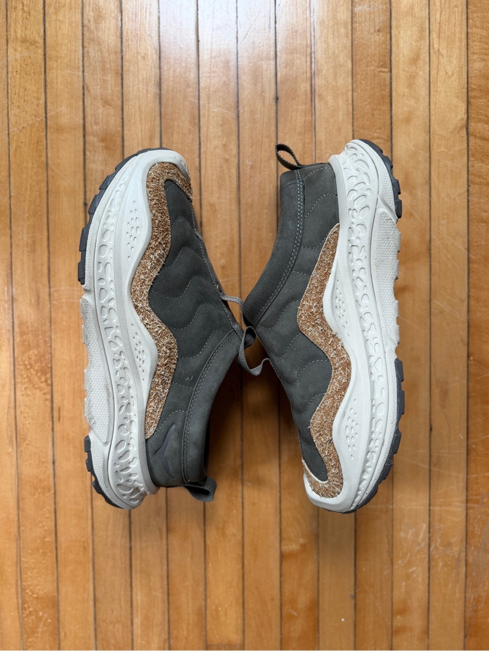 Hoka One One U Ora Primo TP 1165731-ANTQ Antique Olive Oat Milk Sz. 10.5M/11.5Wo